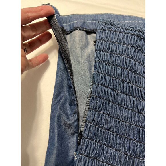 Strapless Asymmetrical Maxi Dress By In Love Paris - Picture 11 of 13